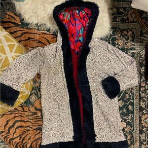 Festival Burning Man Glitter Sequins Coat